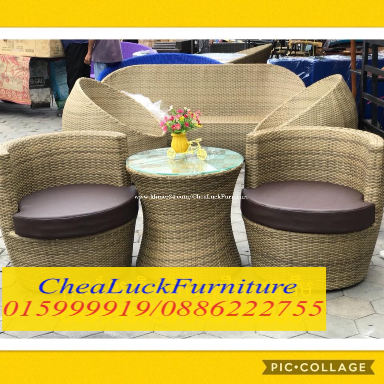 Modern Chair With Table Set code CL 0001 In Phnom Penh Cambodia On