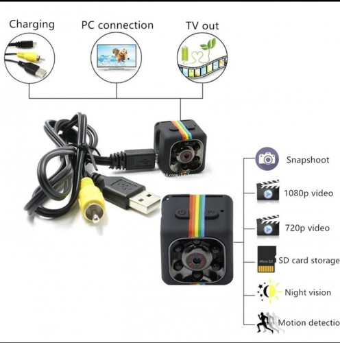 Mini Camera SQ11, SQ13 និងA9 WiFi and Waterproof