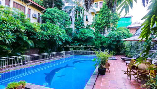 Service Apartment 3 beds with gym and pool for rent near US Embassy  | Wat Phnom