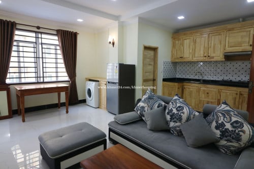 Service Apartment 1 bedrooms for rent near Russian market | Toul Tom Poung
