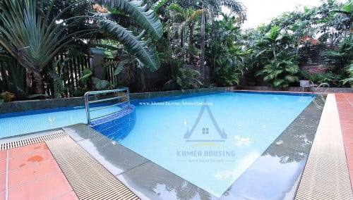 Modern Apt 3 Bedrooms with Pool and Gym for rent at Toul Kork