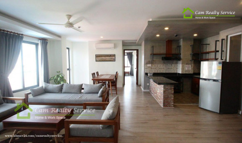 Southern of Russian market area Modern and nice 2 bedrooms serviced apartment available for rent