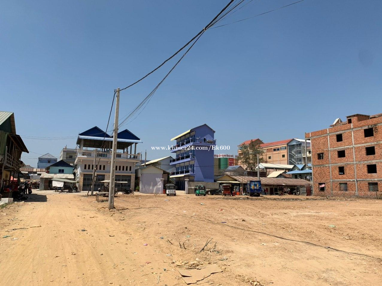Corner Land For Sale Behind Phsar Dey Hoy, 200m South of 1986 Road, Phnom Penh Thmei Area, Price