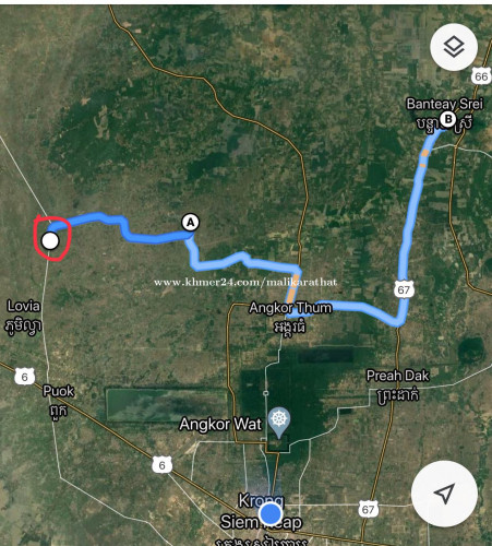 ដីល្អជាប់ផ្លូវជាតិ202 ពីស្រុកពួកទៅស្រុកអង្គរជុំ-វ៉ារិន-ស្រីស្នំ