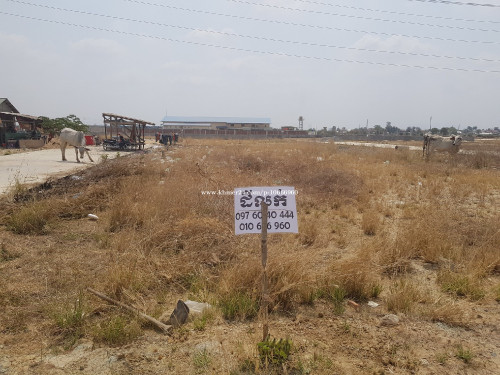 ដីលក់ប្រញាប់លុយខ្លាំង 10×20ជាប់ផ្លូវជាតិលេខ3ដីកែង ក្បាលដីជាប់ផ្លូវរដ្ធ ដីនៅមុខរោងចក្រអង្ករ និងរោងចក្រដែក