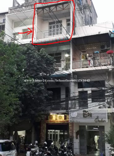 House for sale! (4x18m) located in modern city (Psar Kandal Market), near river side