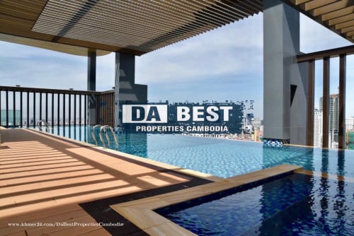 DABEST PROPERTIES: 1 Bedroom Apartment for Rent with Gym,Swimming pool in Phnom Penh