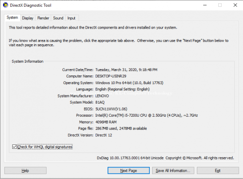 Lenovo Intel Core i5