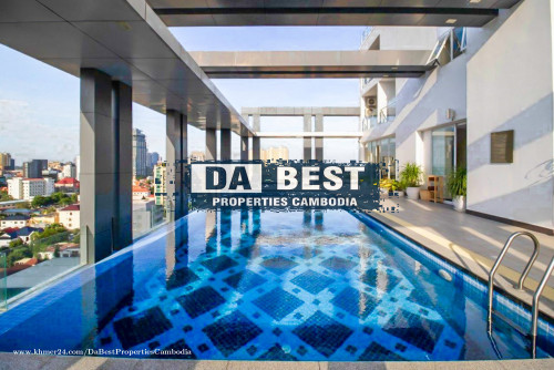 DABEST PROPERTIES: 1 Bedroom Apartment for Rent with swimming pool in Phnom Penh-Tonle Bassac