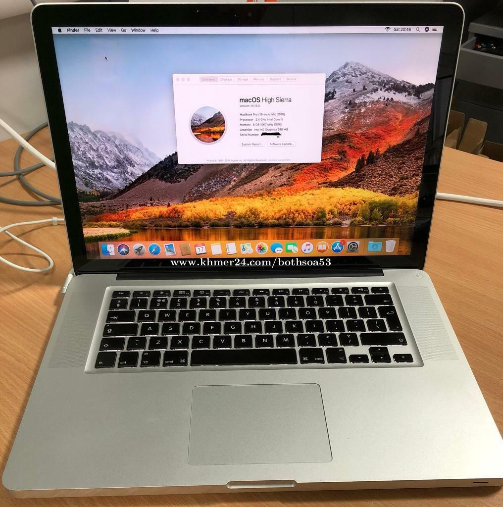 Macbook Pro 15 Inch Core I5 2 4 Mid 10 Specs In Phnom Penh Cambodia On Khmer24 Com