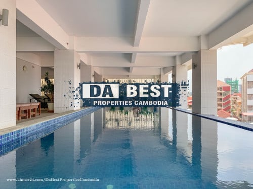 1 Bedroom Apartment for Rent with swimming pool  in Phnom Penh-TTP2
