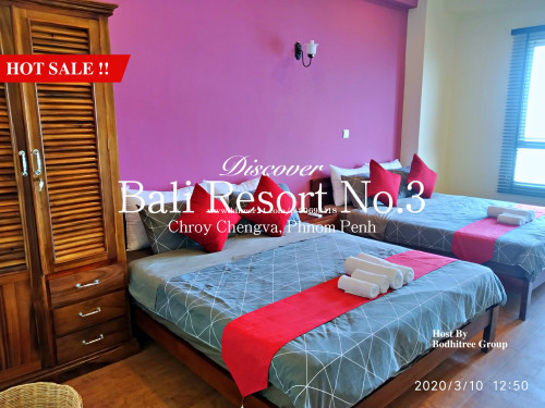 B3 -Well Furnished Twin-Bed Condo in Nice Apartment