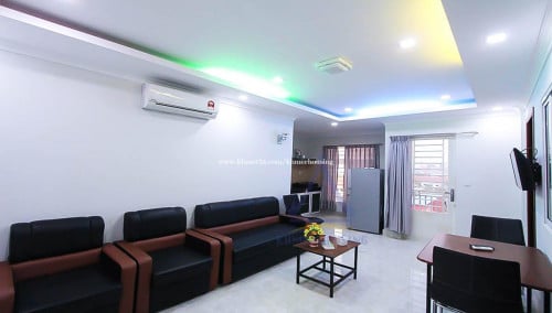Toul Kork area | Fully furnished apt 2 bedrooms with elevator for rent near Tk avenue