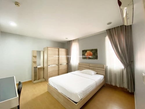 Russian market | Service apartment 2 bedrooms with gym for rent in Bueng Trobek area