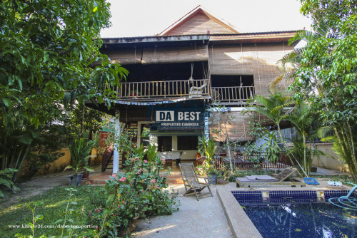 ផ្ទះលក់ក្នុងក្រុងសៀមរាប-សាលាកំរើក USD 270,000 ចរចា(14.5m x 31.5m)