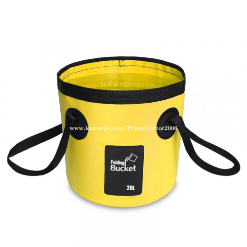 20L Portable Waterproof Water Bag Folding Bucket Water Storage Container Carrier Bags For Fishing Camping Hiking