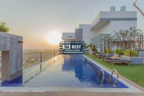 Modern Studio for Rent with Swimming pool in Phnom Penh-Boeung Tumpun
