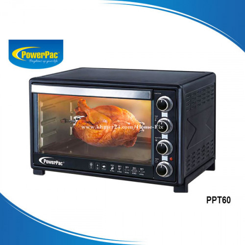 ឡដុតអគ្គិសនី POWERPAC PPT60 (ELECTRIC OVEN)