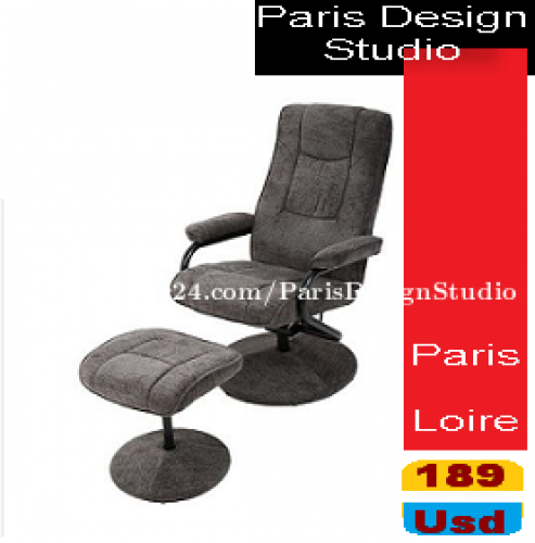 Paris Design Studio Modern Recliner Chair.Delivery-ការដឹកជញ្ជូនគ្រប់ទីកន្លែងនៅក្នុងប្រទេសកម្ពុជា។