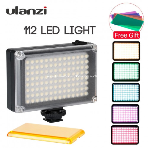 Ulanzi 112 Dimmable LED Video Light Rechargeable Photo Studio Light 3300-5500K for DSLR Camera Video light Wedding Videomaking