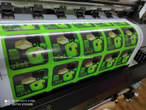 printing sticker and cutting for angency and company