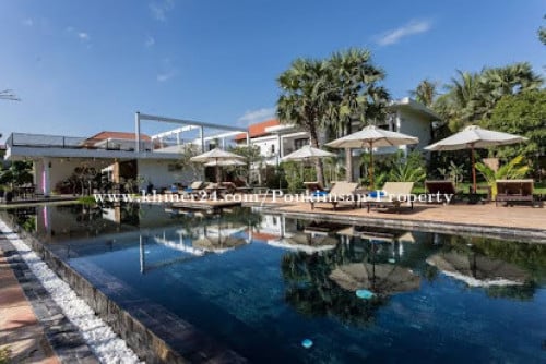 Resort លក់ក្នុងក្រុងសៀមរាបឋិតនៅភូមិជន្លង់សង្កាត់សាលាកំរេីក