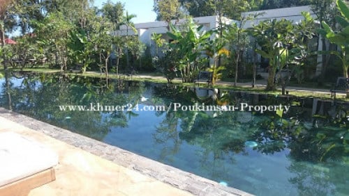 Resort លក់ក្នុងក្រុងសៀមរាបឋិតនៅភូមិជន្លង់សង្កាត់សាលាកំរេីក