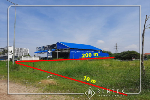 Land for rent in Chak Angrae Lue Hun Sen Blvd
