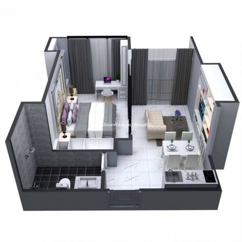 ខុនដូ ផ្សារដើមគរលើផ្លូវធំ