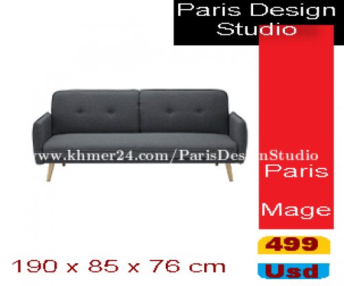 Paris Design Studio Modern Sofa Bed.Delivery- ការដឹកជញ្ជូនគ្រប់ទីកន្លែងនៅក្នុងប្រទេសកម្ពុជា។