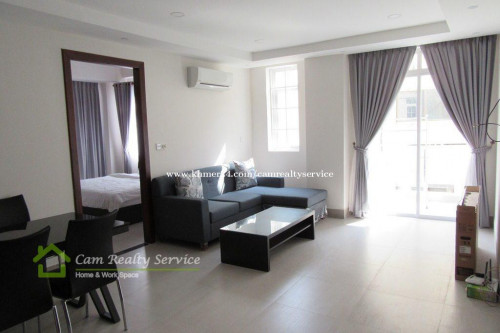 Toul Sleng area (BKK2)| Very nice western style 1 bedroom apartment available for rent| Gym
