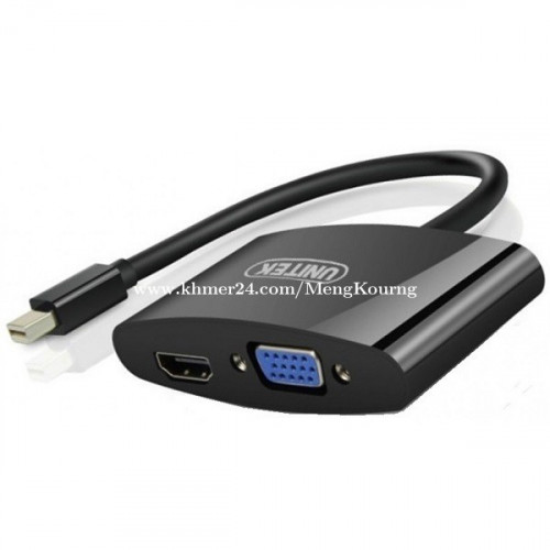 UNITEK Mini DP to HDMI+VGA Adapter Warranty 1 month