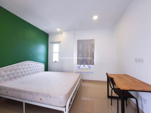 Toul Kouk area | Fully furnished 1 bedroom room with elevator for rent in Tuek La’ork 2