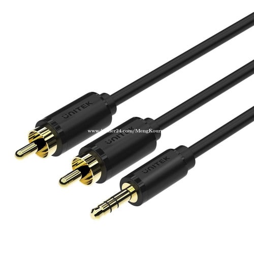 UNITEK 3.5MM AUX to 2 RCA Cable Warranty 1 month