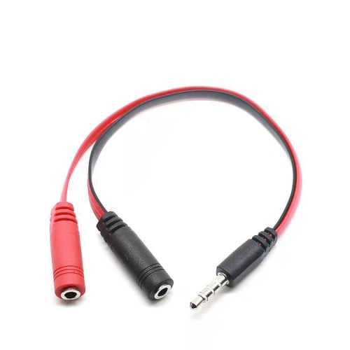 Audio Jack 1 to 2 (Female to Male)