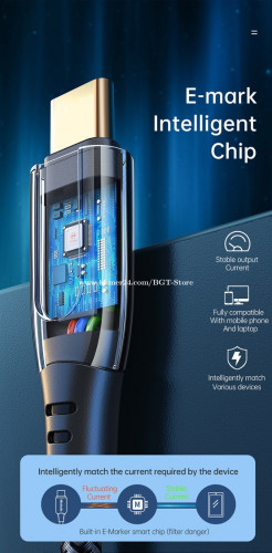 Type-C to Type-C 100W Super Charge Data Cable