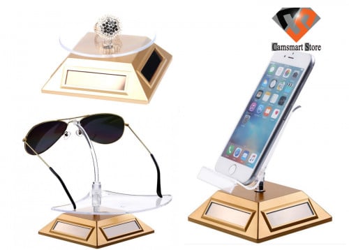 Solar Energy R Solar Energy Rotating Jewellery Display Rack Phone Watch Cosmetics Show Stand