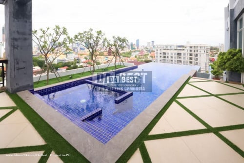 DABEST PROPERTIES:1 Bedroom Apartment for Rent with swimming pool in Phnom Penh-Tonle Bassac