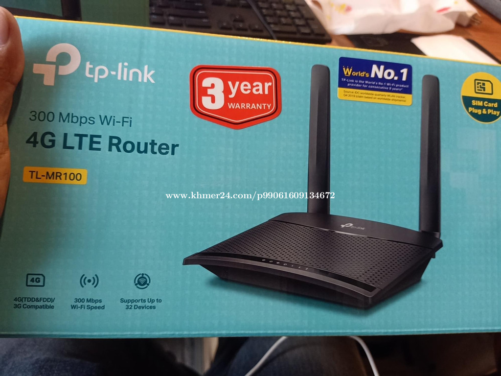 ប រភ ទrouter ដ លអ ចប រ ប នគ រប Sim Card ទ ងអស Tp Link Tl Mr100 New 300 Mbps Wireless N 4g Lte Routermore In Phnom Penh Cambodia On Khmer24 Com