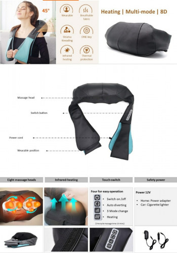 Massage belt for neck and shoulder