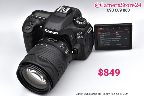 Canon EOS 80D kit 18-135mm IS USM