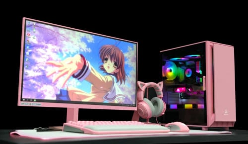 Segotep Gank 5 Gaming Case Pink Temper glass