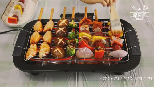 electric barbecue grill portable outdoor courtyard BBQ