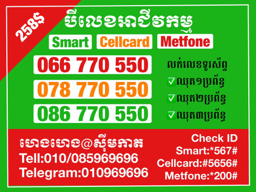 លេខទូរស័ព្ទស្អាតៗ ពិសេសសម្រាប់អាជីវកម្មរបស់អ្នក
