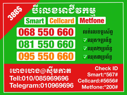 លេខទូរស័ព្ទស្អាតៗ ពិសេសសម្រាប់អាជីវកម្មរបស់អ្នក