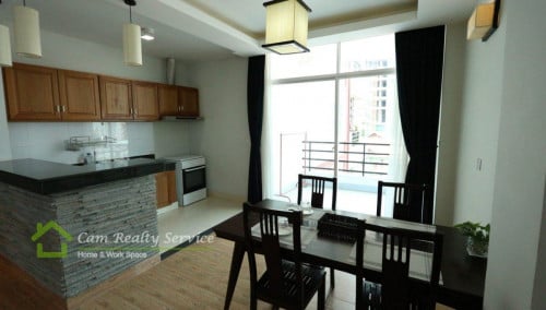 BKK1 area| Spacious western style 2 bedrooms serviced apartment for rent| Pool & Gym