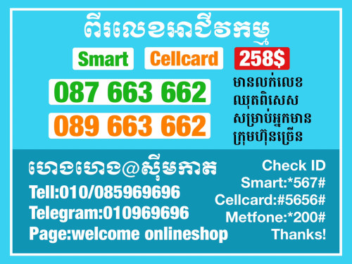លេខទូរស័ព្ទស្អាតៗ ពិសេសសម្រាប់អាជីវកម្មរបស់អ្នក