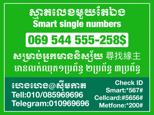 លេខទូរស័ព្ទស្អាតៗ ពិសេសសម្រាប់អាជីវកម្មរបស់អ្នក