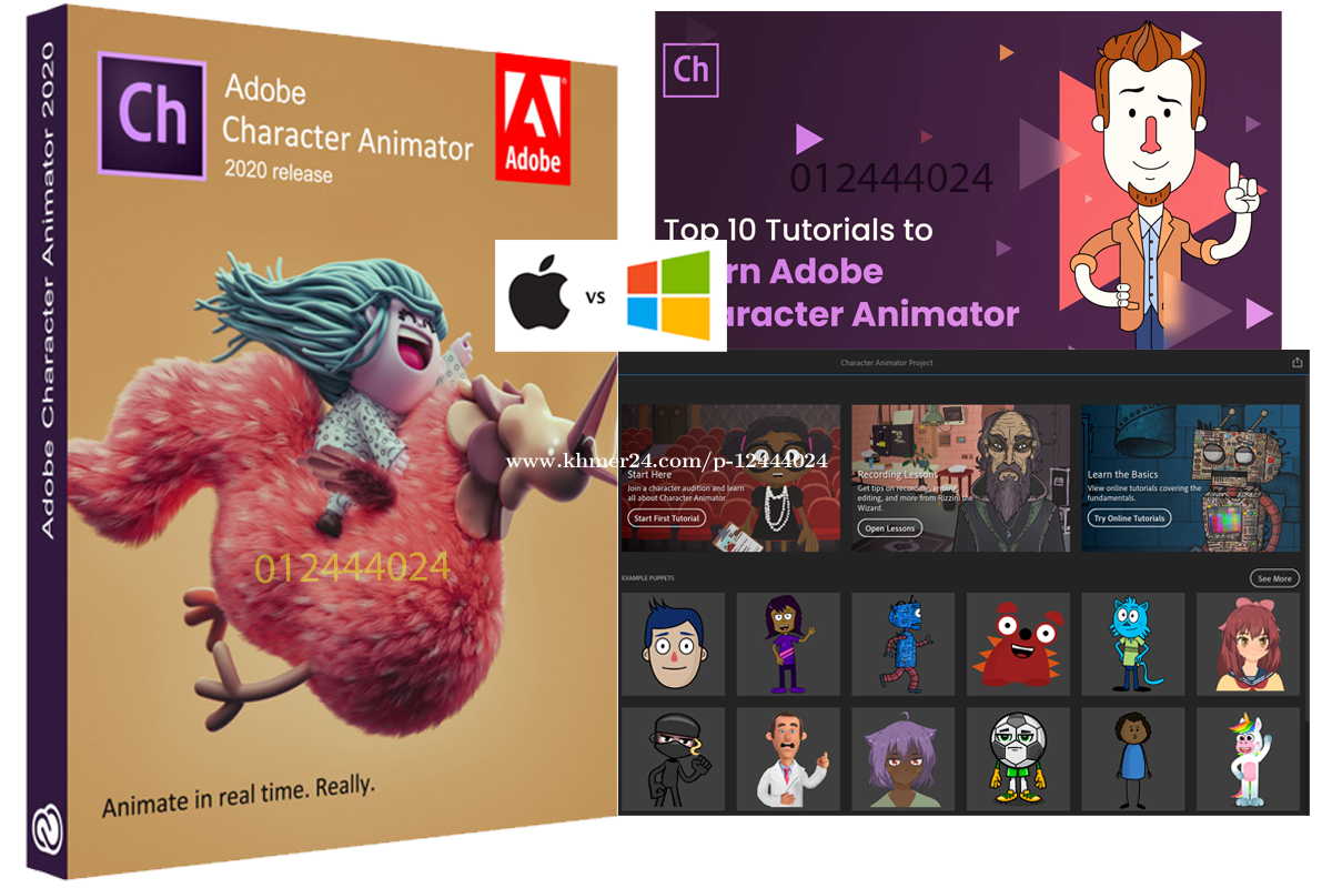 Adobe Character Animator 2021 Full Mac OS / Windows Price $5 in Phnom Penh,  Cambodia - Dararith 
