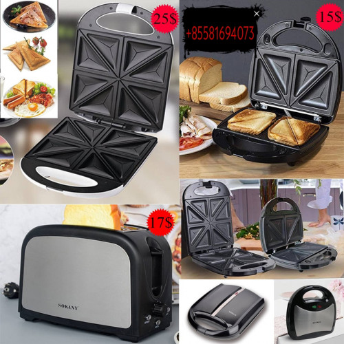 Toaster and snackwich maker